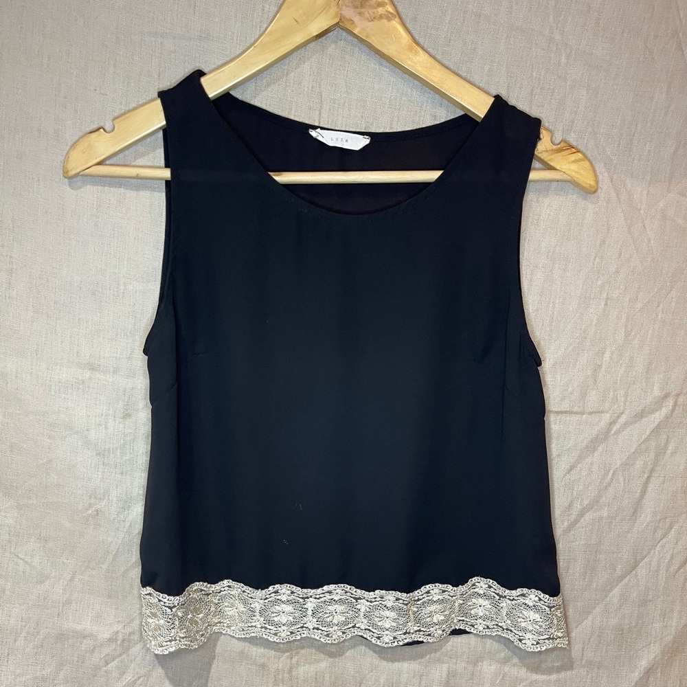 Lush Black Blouse